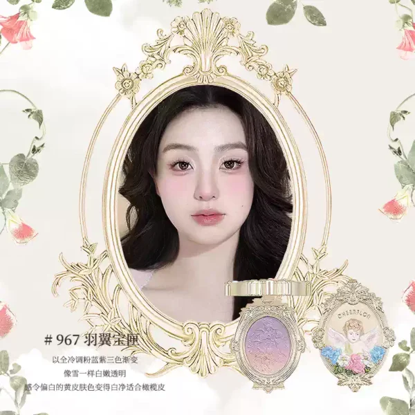 O1CN01mi5LfY2Hwz0Q41ONs_2206384869216.png_q50.jpg_.webp cheerflor游乐者天使浮雕渐变腮红官方正品收缩色腮红盘生日礼物