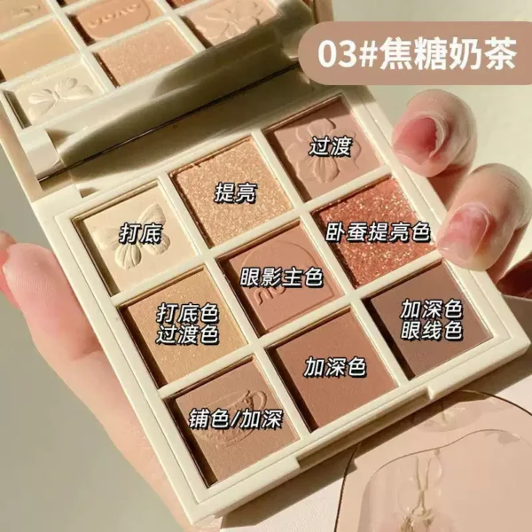 novo九色眼影盘奶茶大地色ins超火平价学生小众品牌哑光2026新款